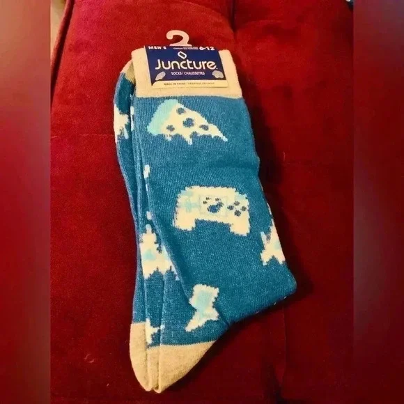 Juncture gamer crew socks, size 6-12 - Picture 1 of 2